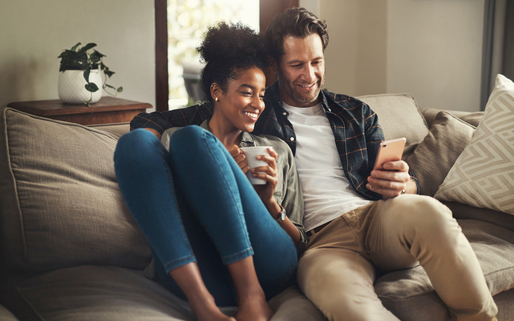 Healthy happy couple