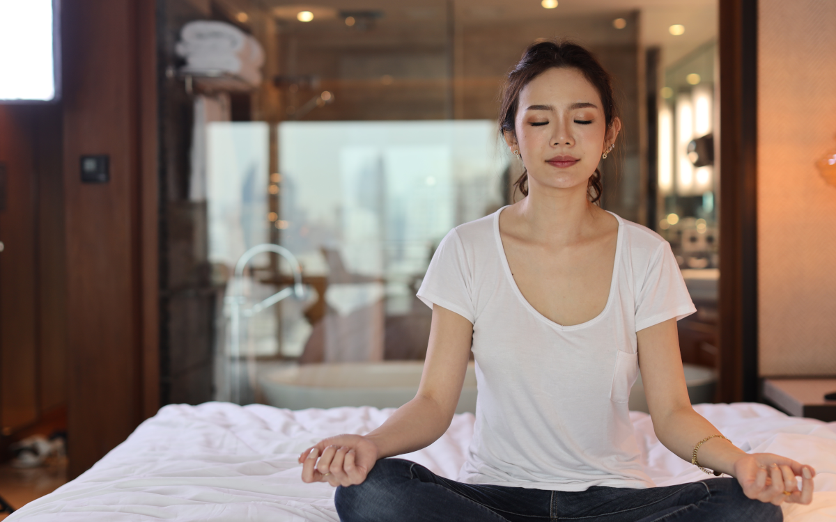 woman relaxing
