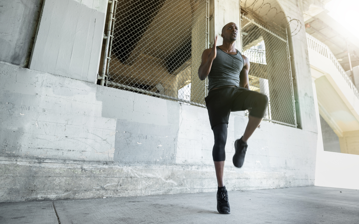 man exercising