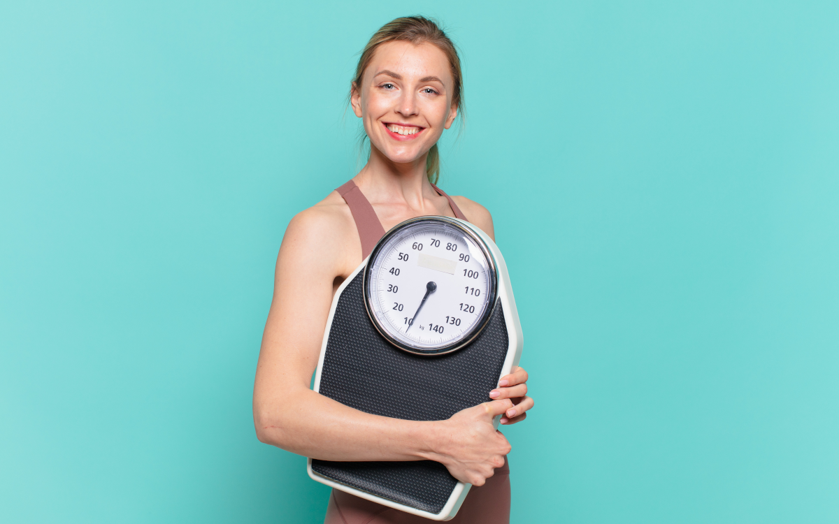 woman with scales