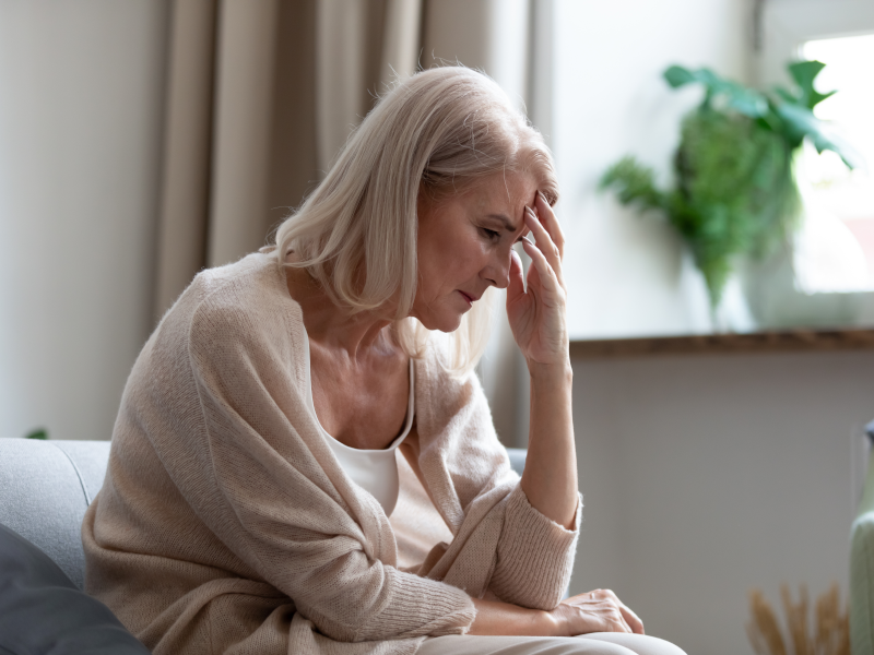 Stressed woman